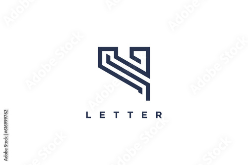 Y letter logo vector with modern concept black design