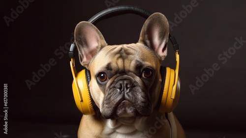 Canine Disc Jockey: Dog in Headphones Spins Record-Breaking Hits