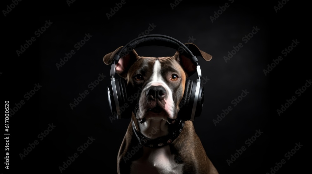 Melodies and Woofs: Dog in Headphones Grooves to Catchy Beats