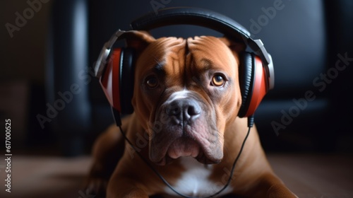 Rhythm Unleashed: Dog in Headphones Dances to the Beat of Its Inner Song