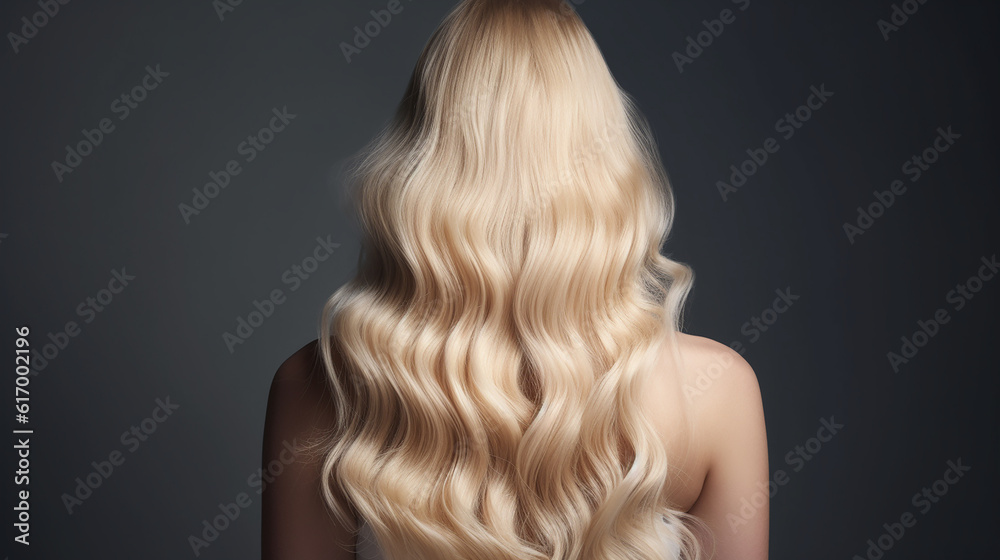 lindo cabelo loiro ondulado vista traseira, fundo cinza
lindo cabelo loiro ondulado vista traseira, fundo cinza