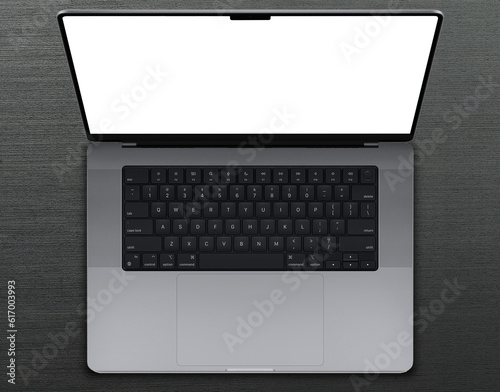 laptop with cut out screen