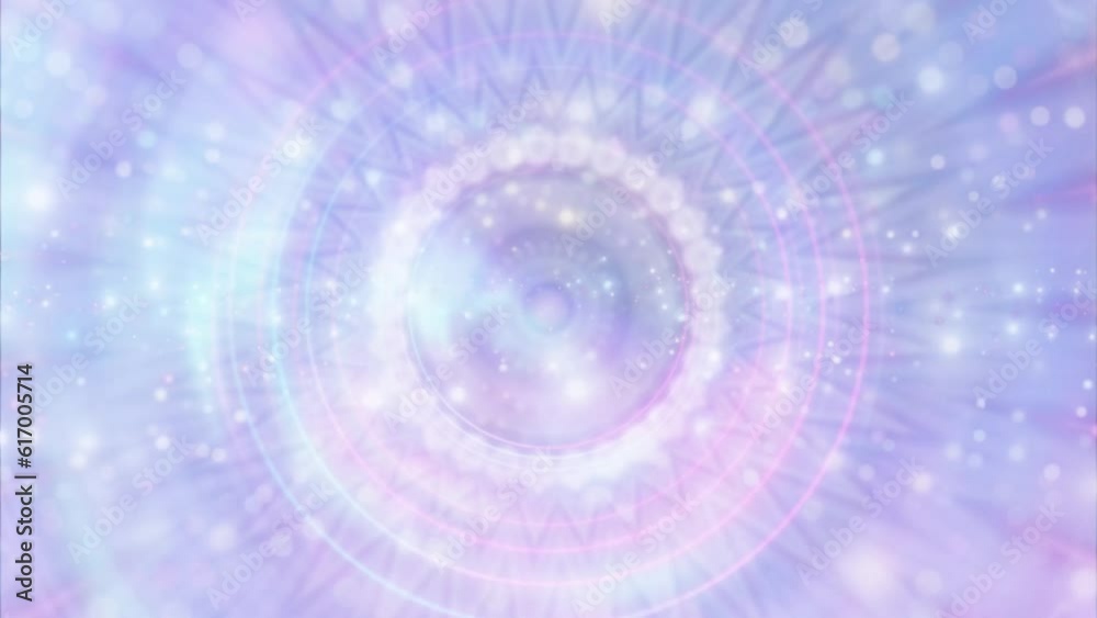 Abstract Ethereal Mandala Meditation Visualization, Video, Animation, Vertical, Horizontal