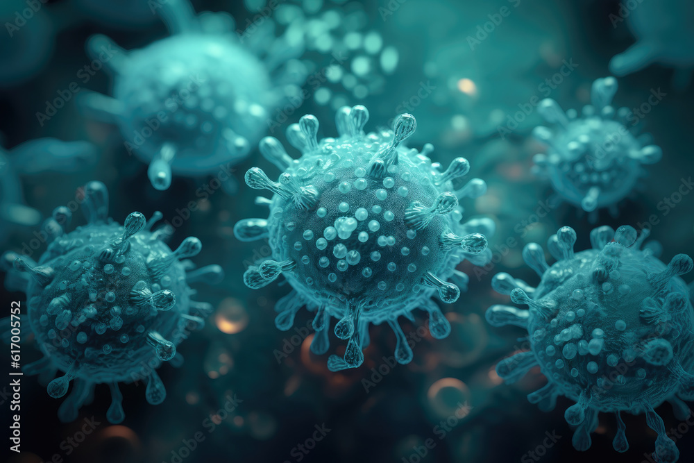 Microscope Virus Image.