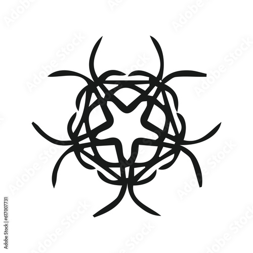 hand drawing complex flower or mandala 