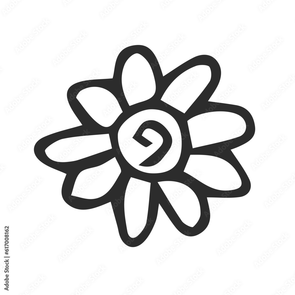 hand drawing complex flower or mandala hand drawing complex flower or mandala