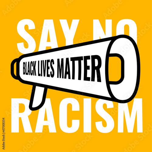 Black Lives Matter Yellow Megaphone