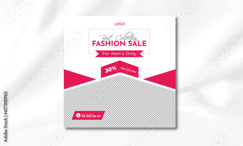 social media template banner blog fashion sale promotion. fully editable Instagram and Facebook square post organic sale poster vector background