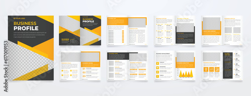 business brochure template with modern concept and minimalist layout use for annual report company profile and corporate proposal