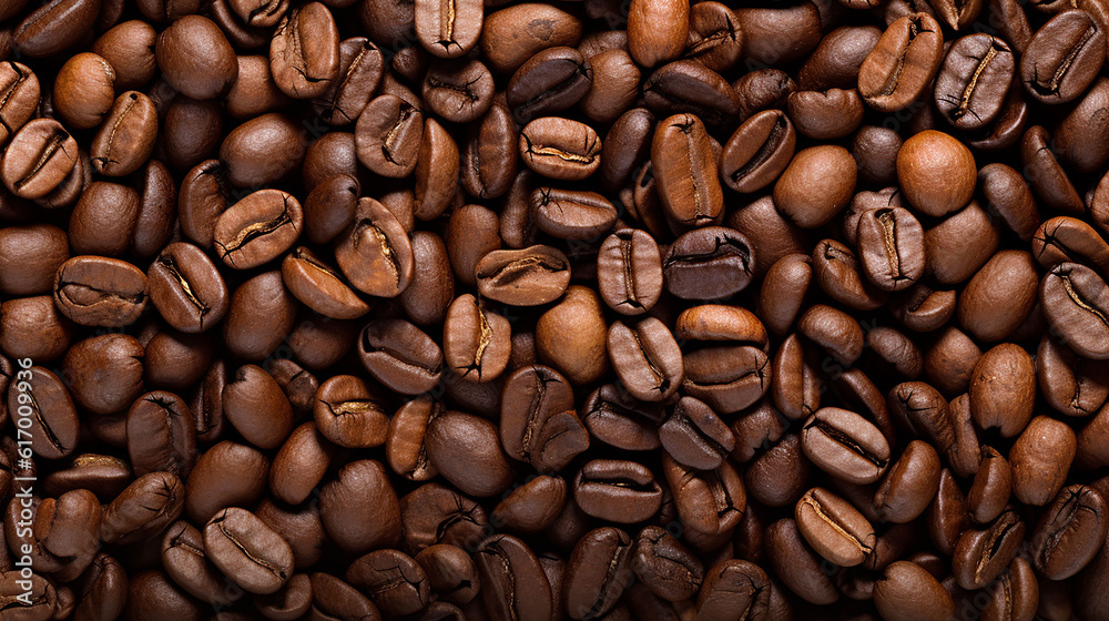 Obraz premium background full of coffee beans, Generative Ai