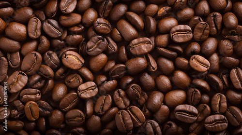 background full of coffee beans  Generative Ai