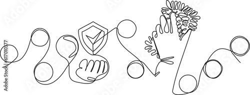Home cleaning service landing page design concept, illustration of janitors with cleaning tools. Vector illustration