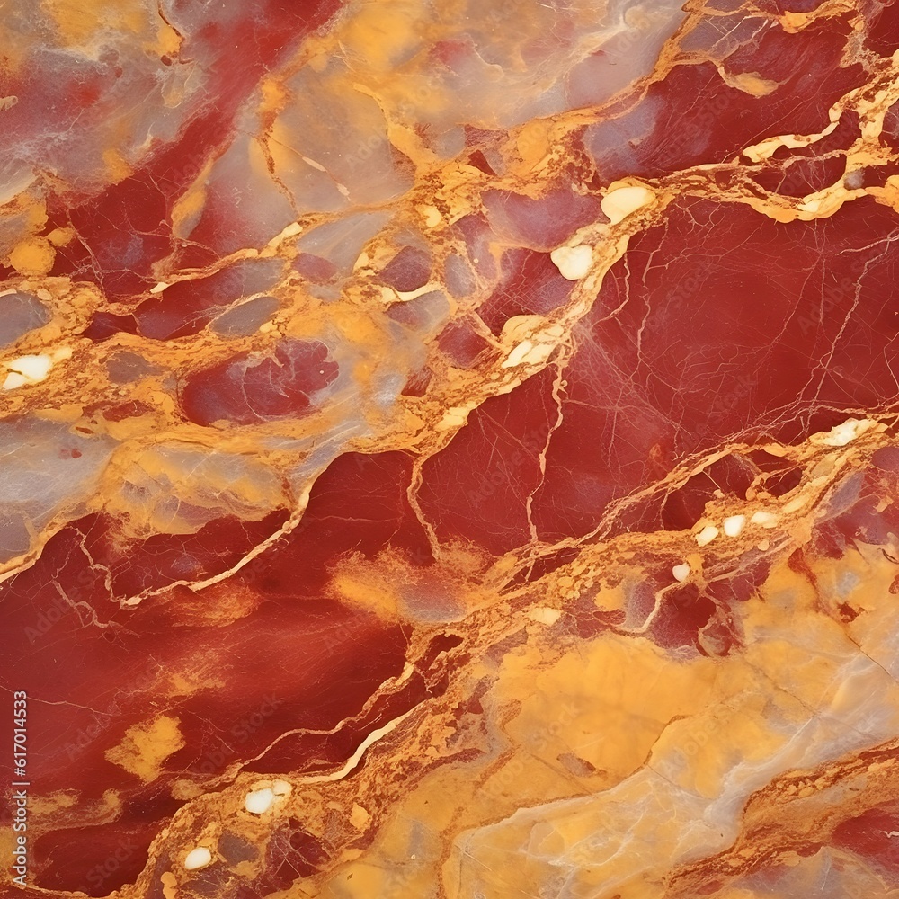 Fototapeta premium Luxury Marble Digital Art - Red Marble with Gold, Background 4K Quality, JPEG