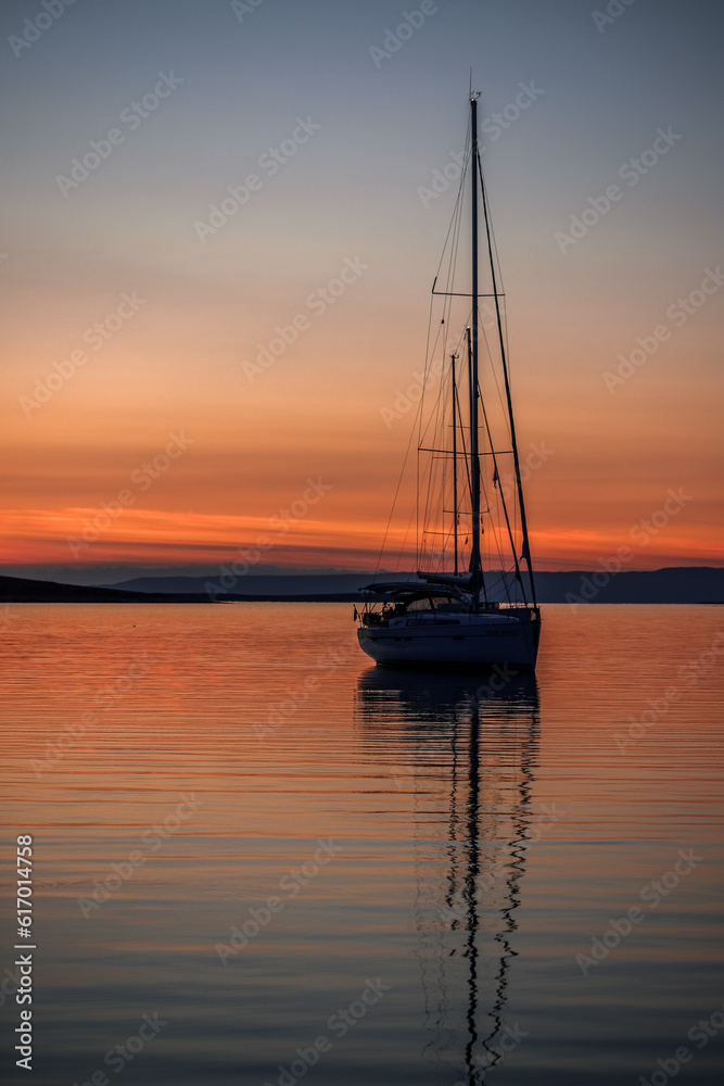 Sonnenuntergang Segelboot