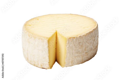 Caerphilly cheese ,transparent background (PNG), Generative AI.
