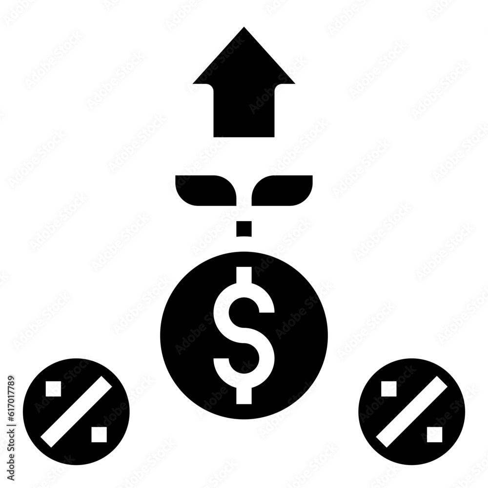 INTEREST RATE line icon,linear,outline,graphic,illustration