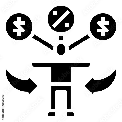 DIVIDEND line icon,linear,outline,graphic,illustration