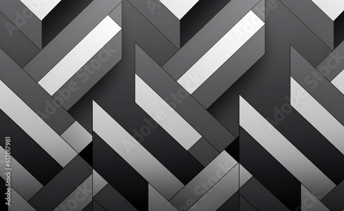 Geometrcial Pattern, black and White photo