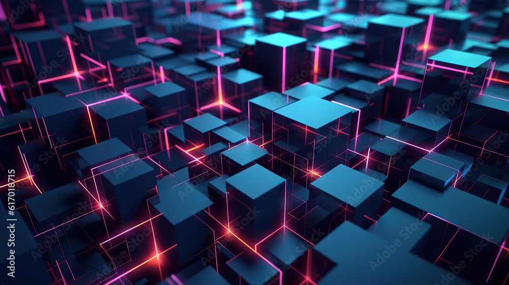 Modern digital abstract 3D background. Copy space Modern digital abstract 3D background. Copy space