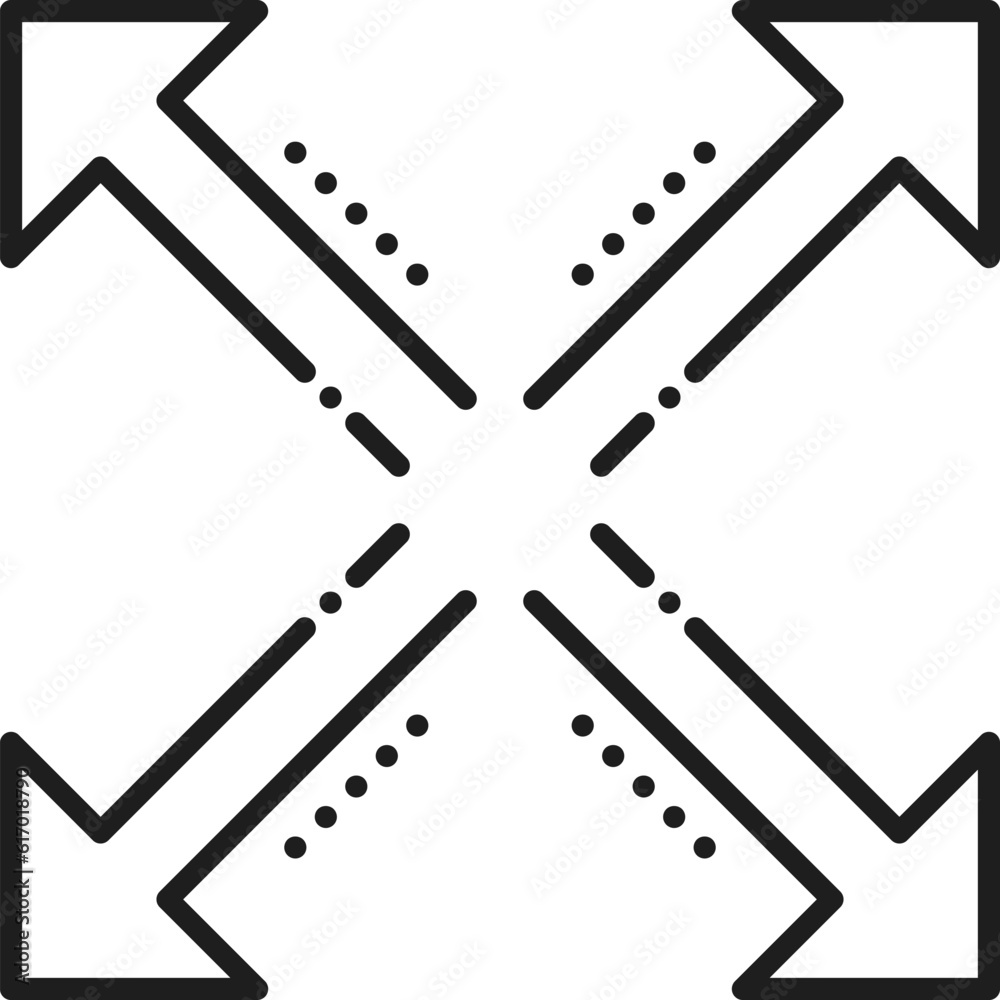 Compression sign, resize and scale line icon, scaling smaller and bigger sign. Vector reduce zoom change size change window, thin line Compression sign, resize and scale line icon, scaling smaller and bigger sign. Vector reduce zoom change size change window, thin line