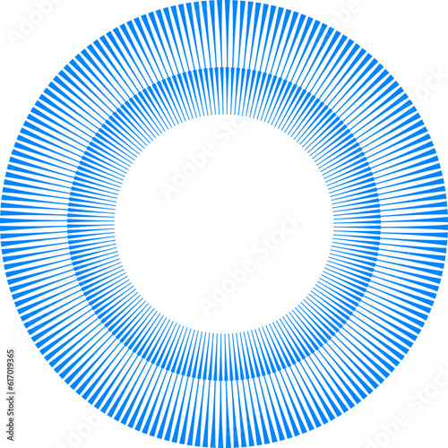 Abstract blue circle