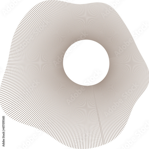 roll of paper. Abstract circle