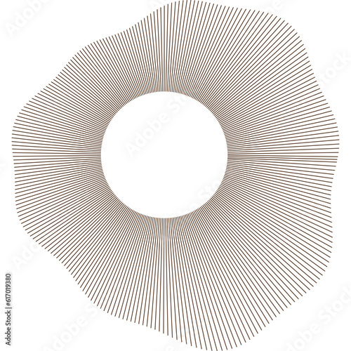 Roll of paper. Abstract circle