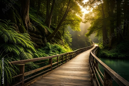 bridge in the forest