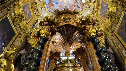 The baroque sacristy in church Monasterio de la Cartuja (Monasterio de Nuestra Señora de la Asunción) in Granada, Spain on April 5, 2023 photo