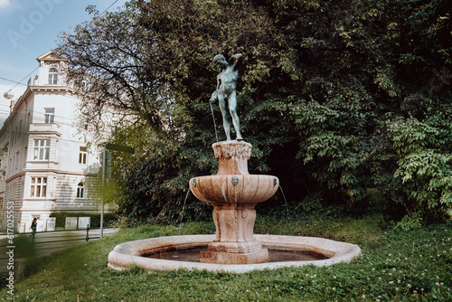 Kesterbrunnen Augsburg, Bayern, Deutschland. Brunnenfigur