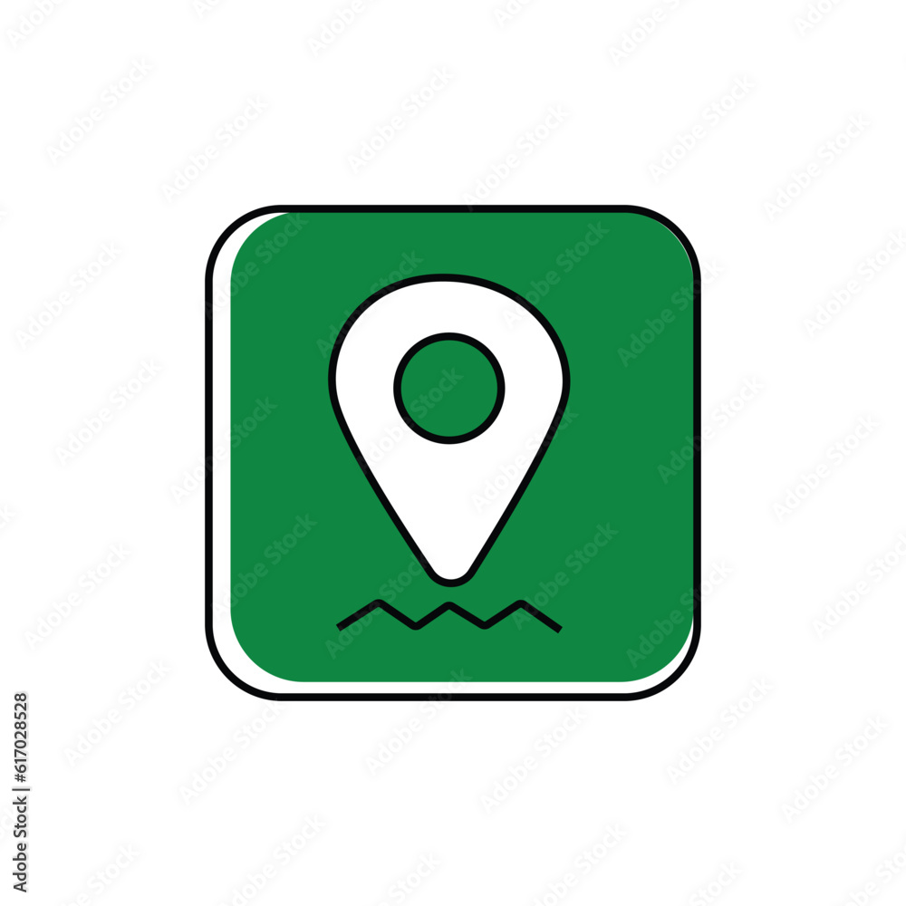 Map pointer icon. GPS location symbol. Flat design style eps 10 Map pointer icon. GPS location symbol. Flat design style eps 10