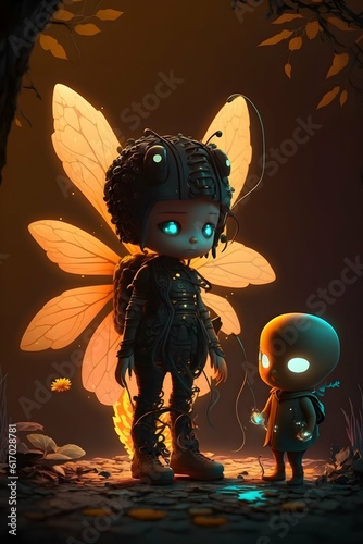 forest fairy and dragonfly are best friends 