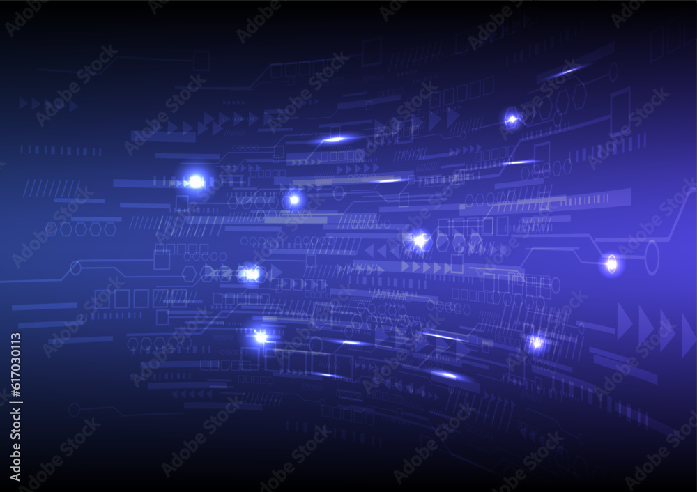 Obraz premium circuit technology background