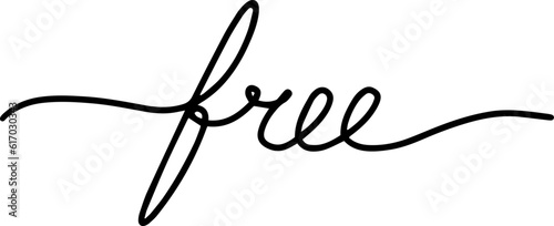 Free hand drawn lettering. Styled calligraphy. Vector.
