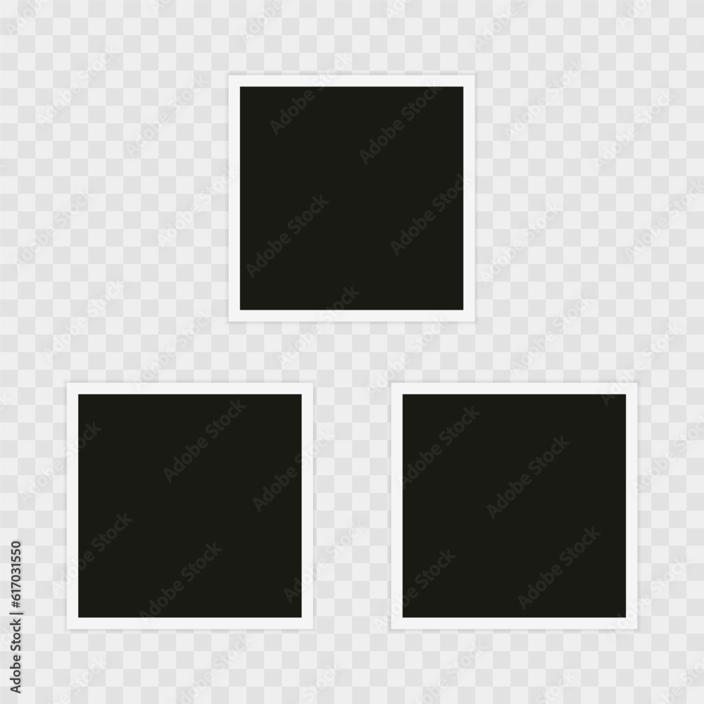 Photo frame. Template, blank for photo. Vector illustration Photo frame. Template, blank for photo. Vector illustration