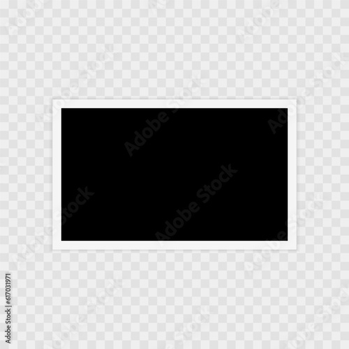 Photo frame. Template, blank for photo. Vector illustration