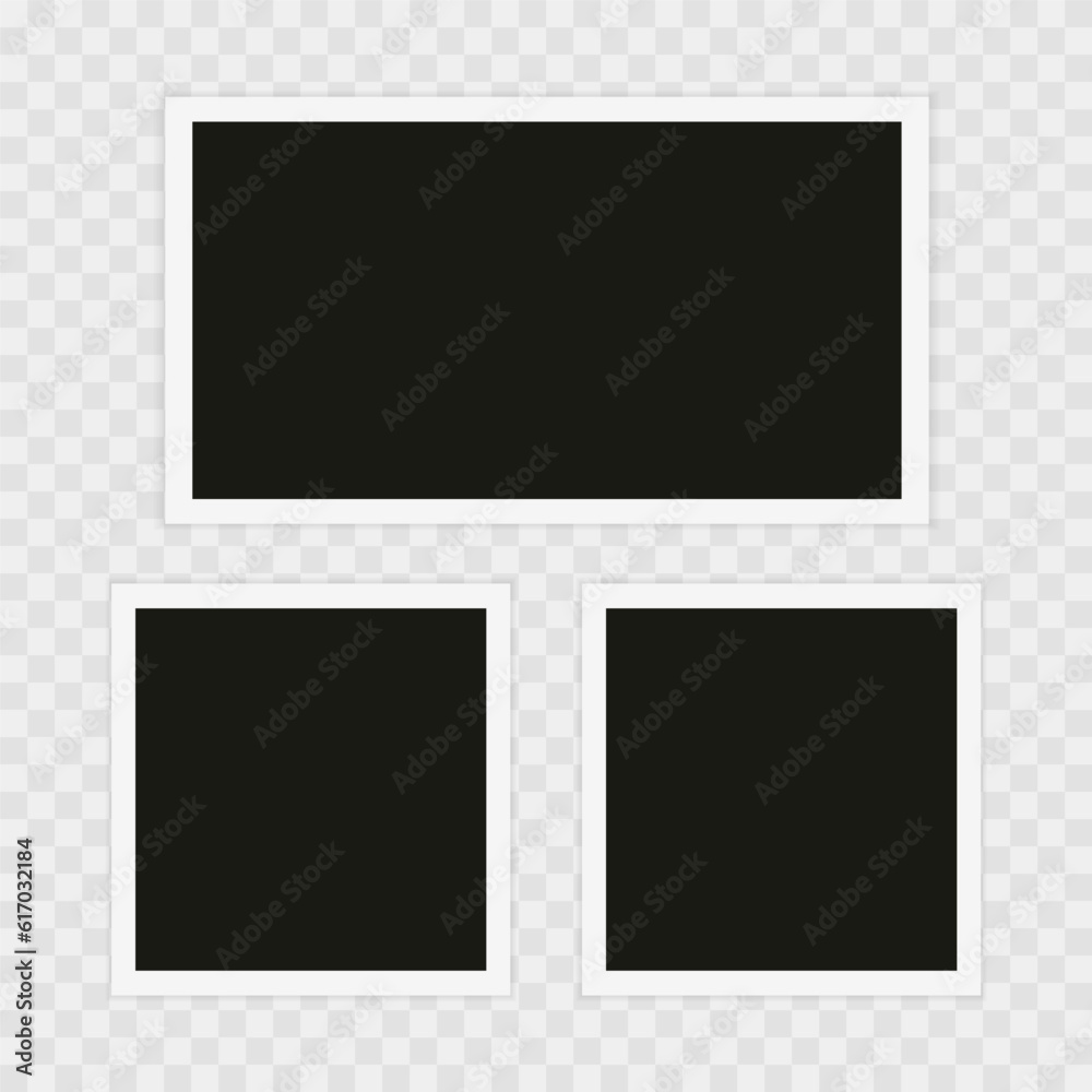 Photo frame. Template, blank for photo. Vector illustration Photo frame. Template, blank for photo. Vector illustration