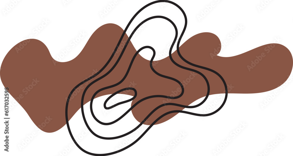 abstract organic shape line abstract organic shape line
