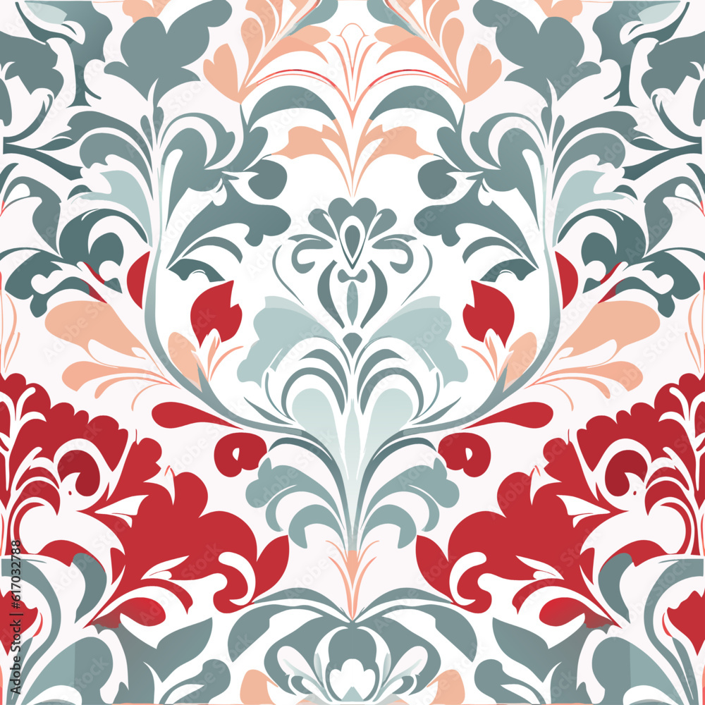 Seamless pattern with decorative elements. Vector Illustration. EPS 10