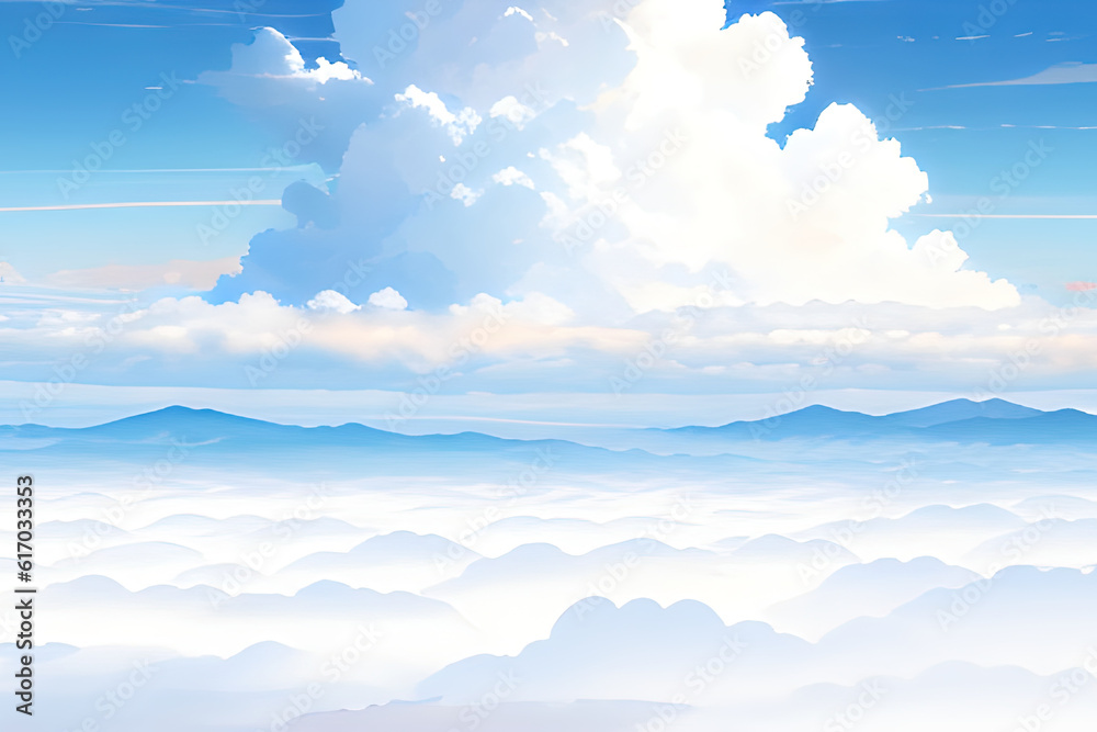 clouds above and below clouds above and below