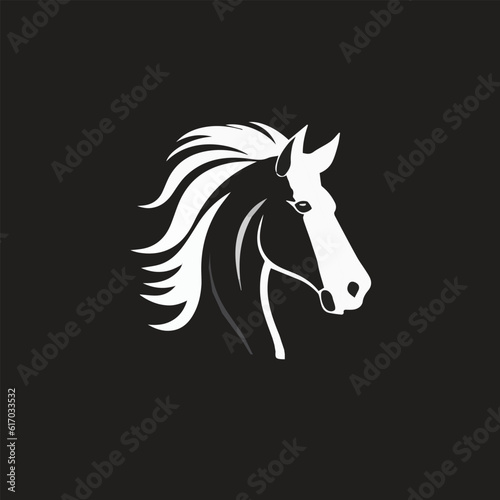 Horse logo template design