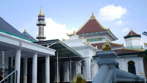 Palembang, South Sumatra / Indonesia - June 24, 2023 : The Great Mosque of Palembang (Masjid Agung Palembang). photo