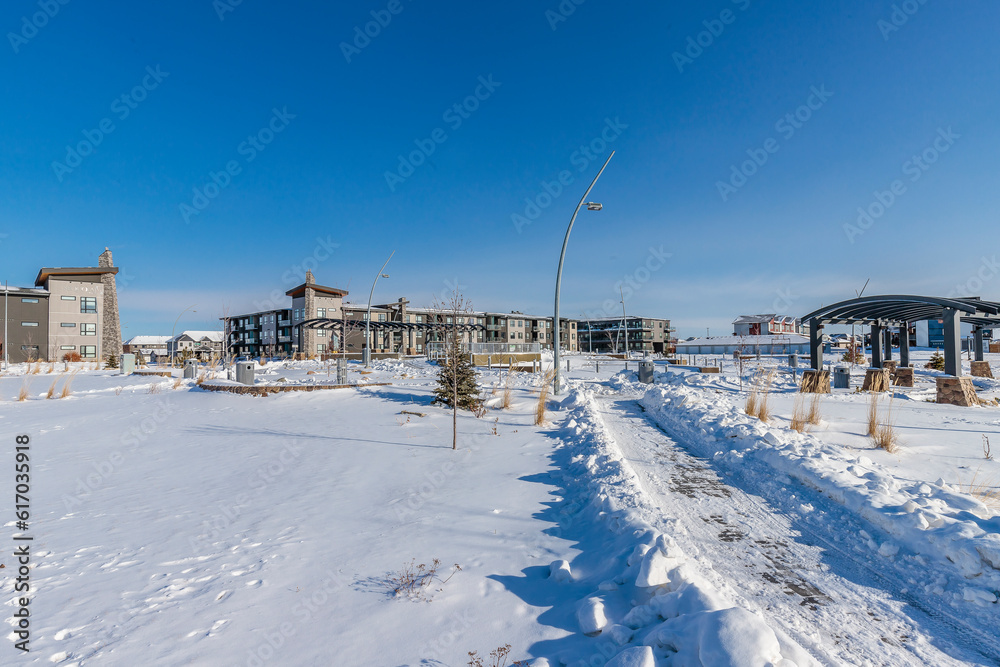 Evergreen Square in the city of Saskatoon, Saskatchewan, Canada