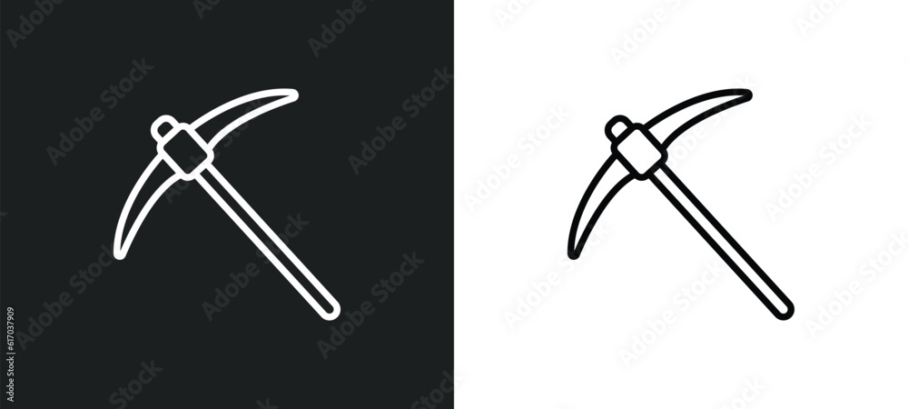 pick line icon in white and black colors. pick flat vector icon from pick collection for web, mobile apps and ui. pick line icon in white and black colors. pick flat vector icon from pick collection for web, mobile apps and ui.