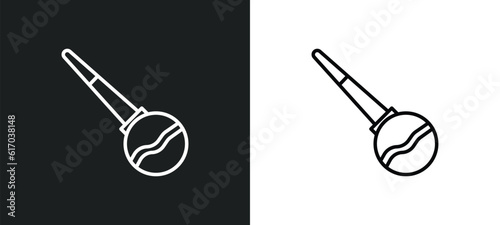 enema line icon in white and black colors. enema flat vector icon from enema collection for web, mobile apps and ui.