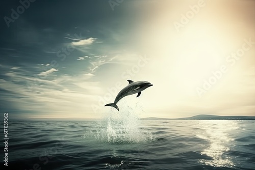 Dolphins jump from the water © Clown Studio