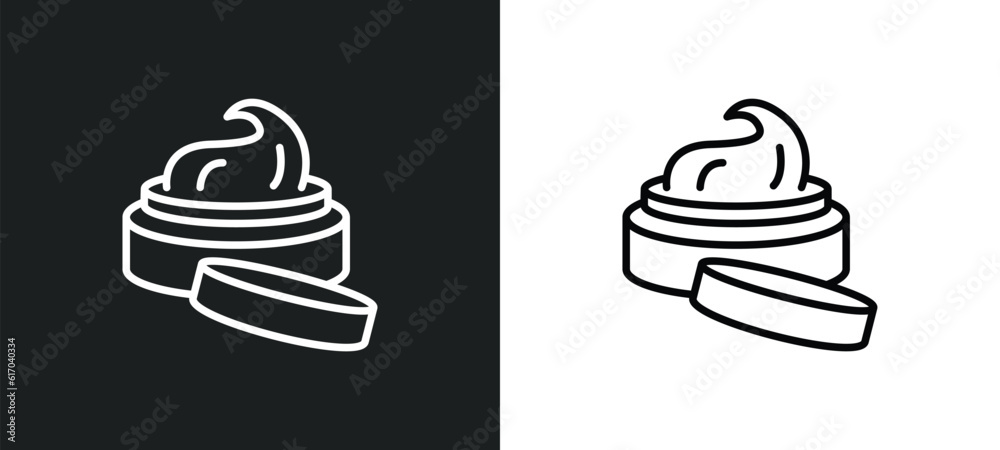 beauty care line icon in white and black colors. beauty care flat vector icon from beauty care collection for web, mobile apps and ui. beauty care line icon in white and black colors. beauty care flat vector icon from beauty care collection for web, mobile apps and ui.