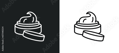 beauty care line icon in white and black colors. beauty care flat vector icon from beauty care collection for web, mobile apps and ui.