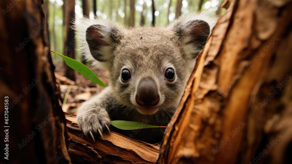 Obraz premium Koala wallpaper, 4k, cute, hd, forest