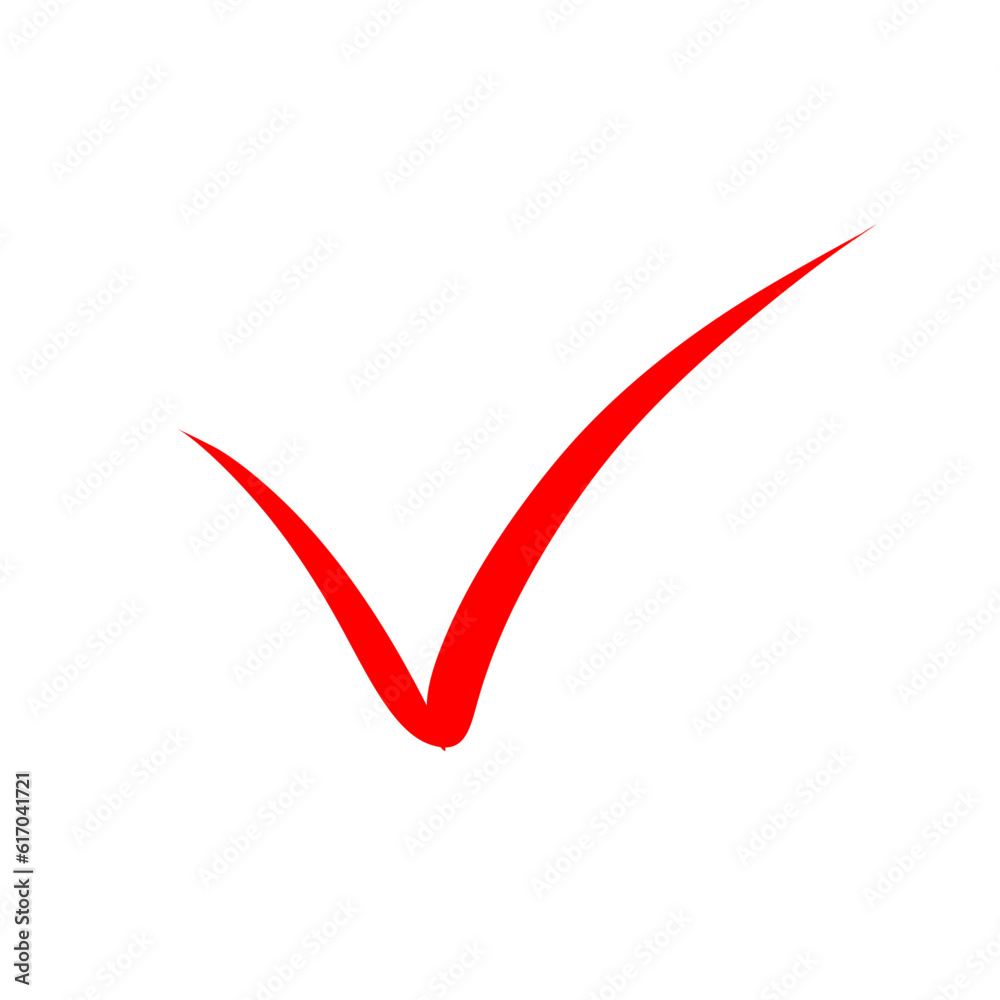 Red check sign Red check sign